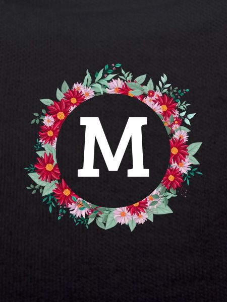 Buchstabe M Blumenkrone