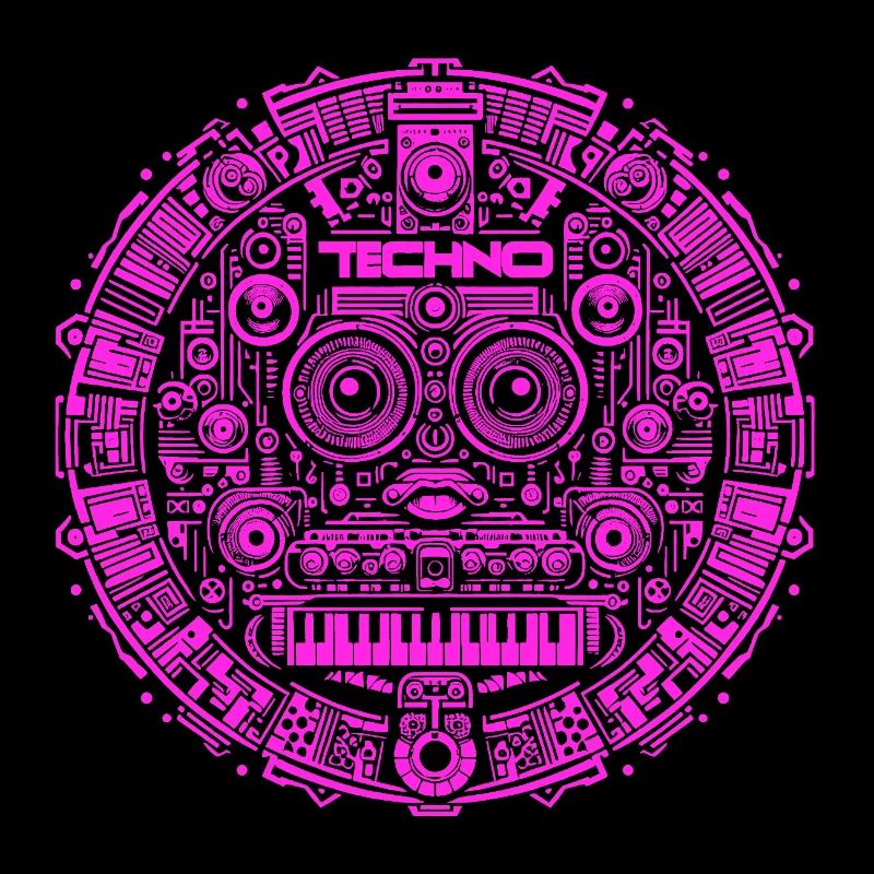 Techno Music Logo