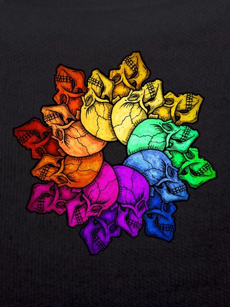 Regenbogen Schädel