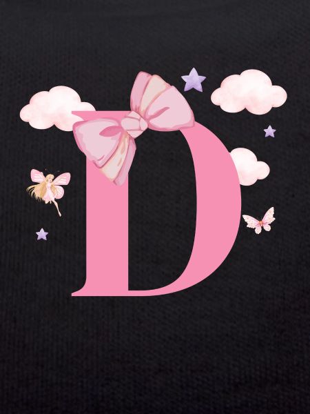 Pink Letter D Clouds