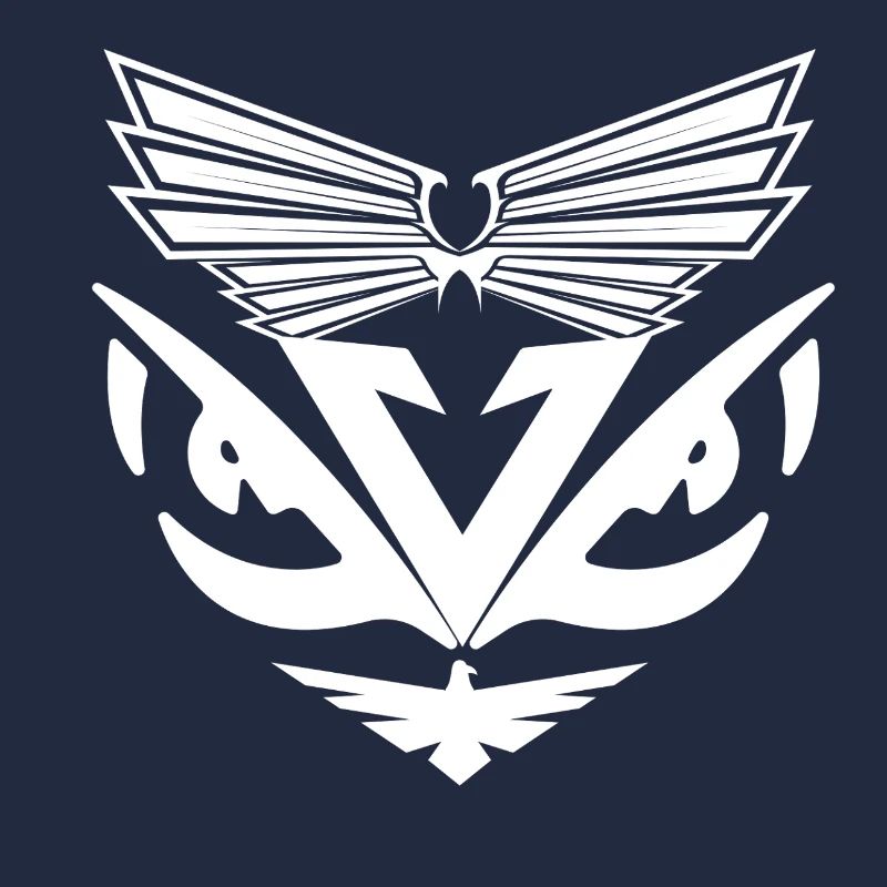Abstrait Aigles Blanc