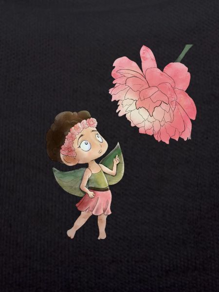 Magical fairy with peony