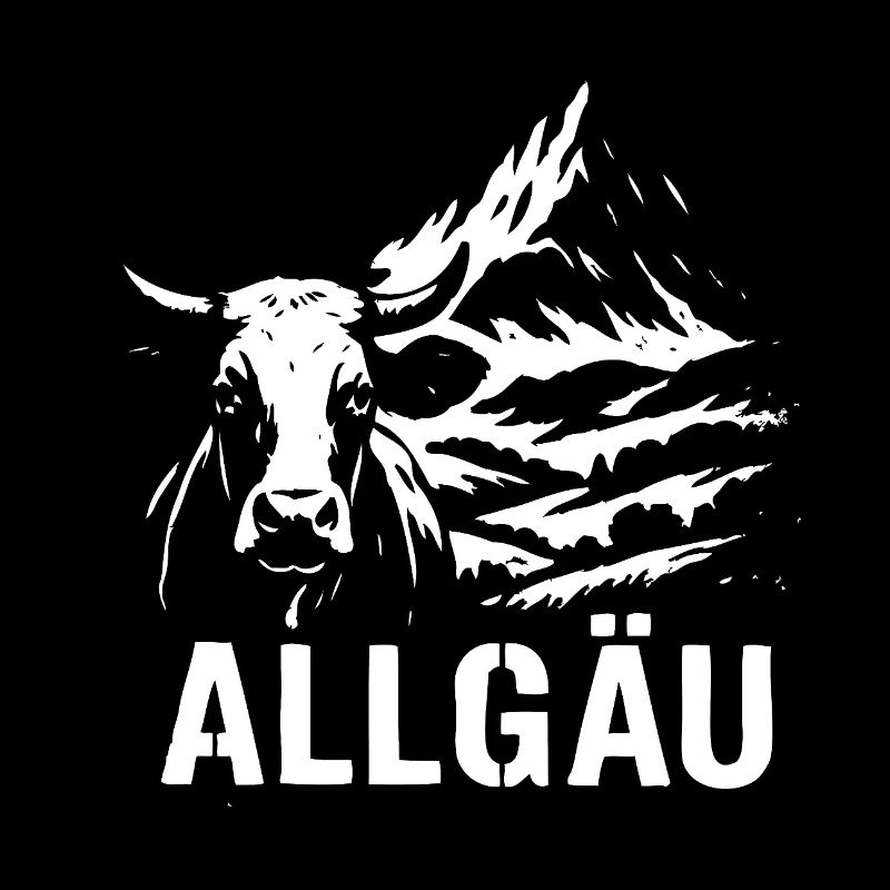 Allgauer Berge mit Kuh