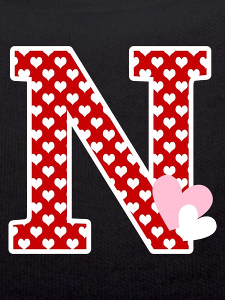 Letter n heart