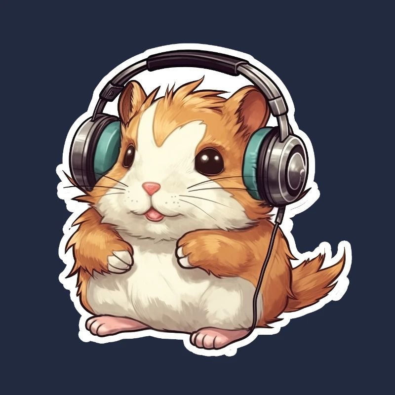 Ein süßer Hamster, der Videospiele spielt