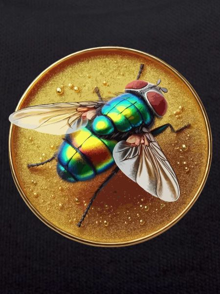 Fliege farbig