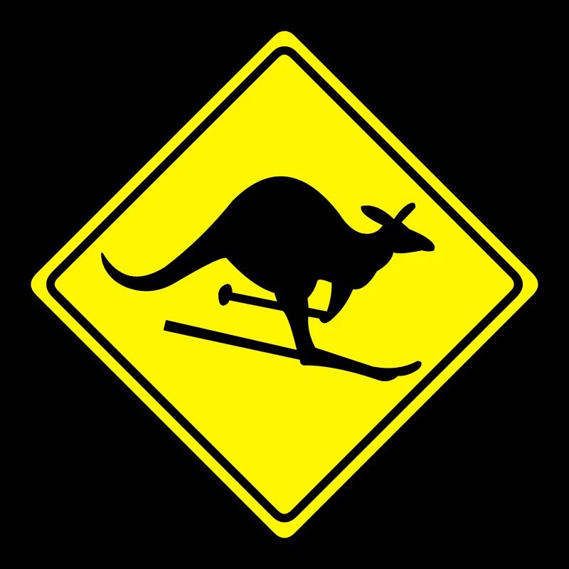 roadsign kangaroo
