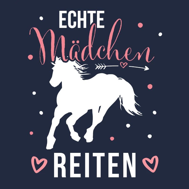 Echte Mädchen Reiten Pferde Mädchen