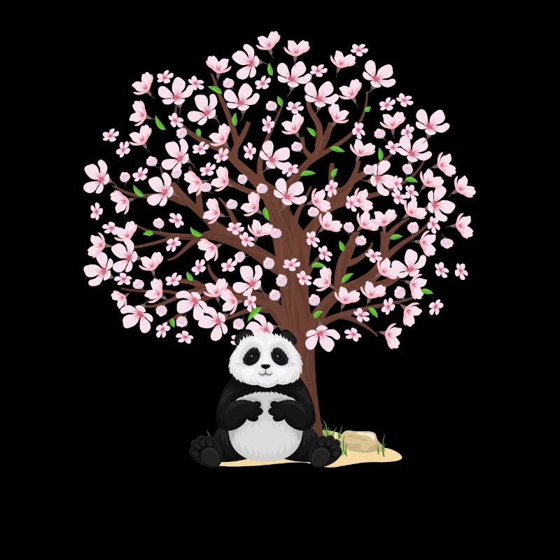 Cherry Blossom Panda Japanese Tree Sakura