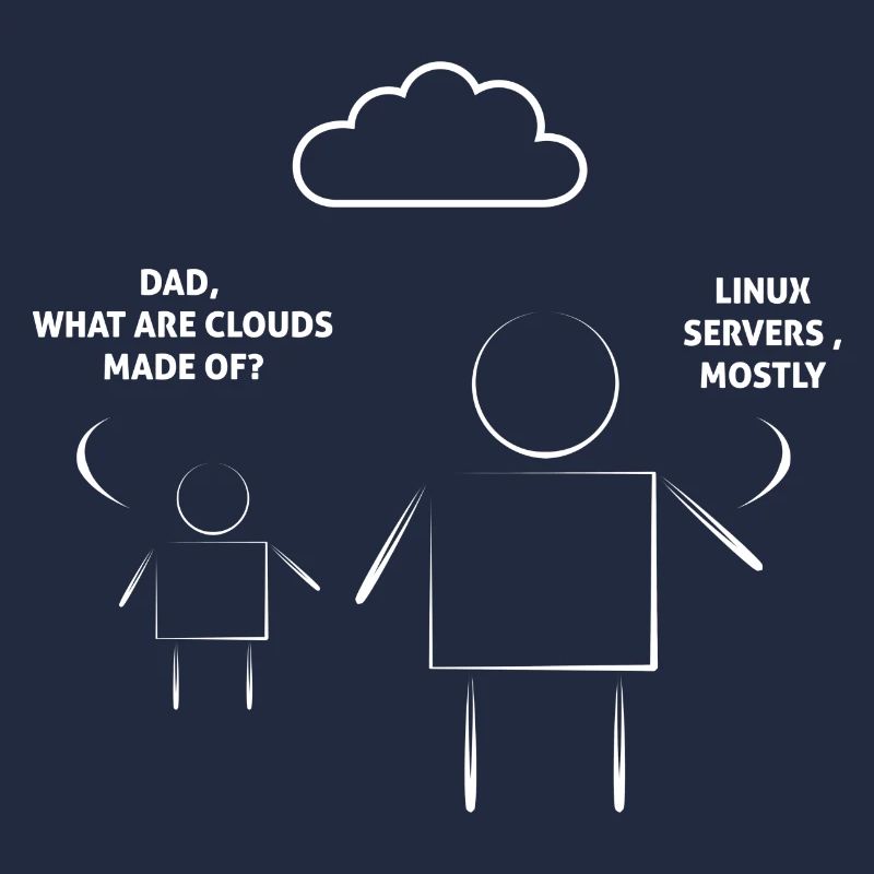 Father and son Linux