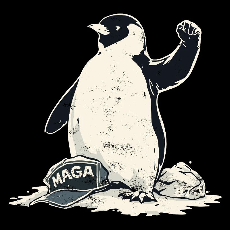 Résistez à la protestation Grunge des Pingouins