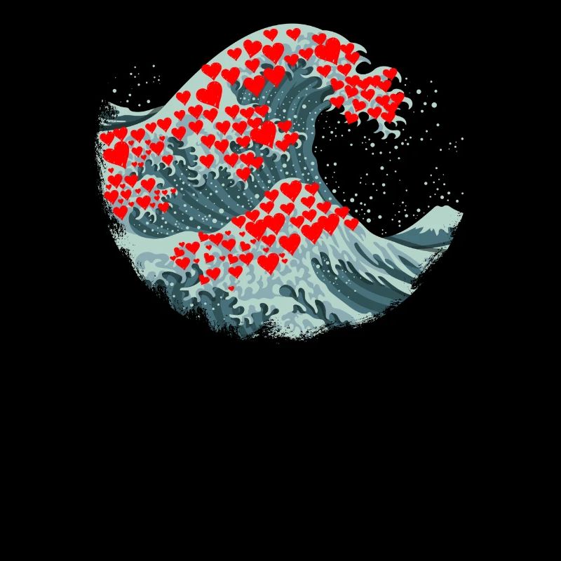 Cadeau d'amour de la Saint-Valentin · coeur ondulé