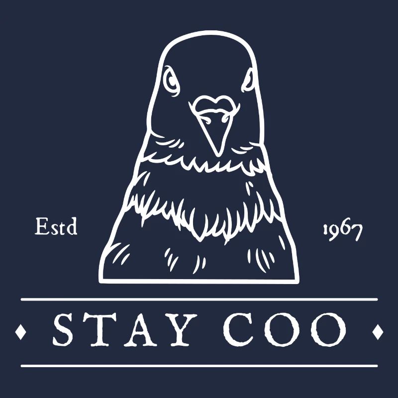 Oiseau Stay Coo | Drôle d’observation des oiseaux de pigeons cool
