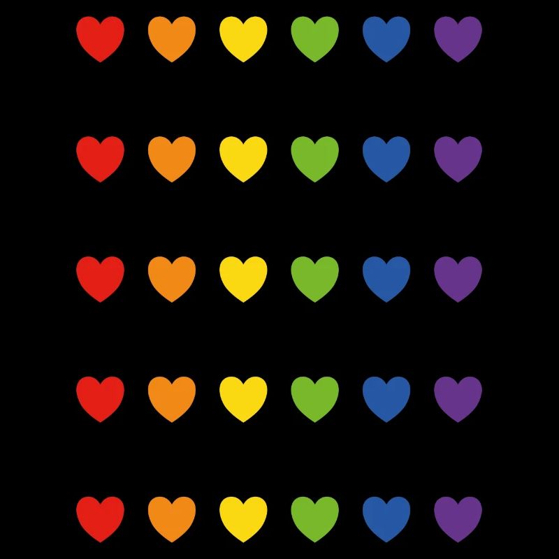 Regenbogen-Pride-Herzen
