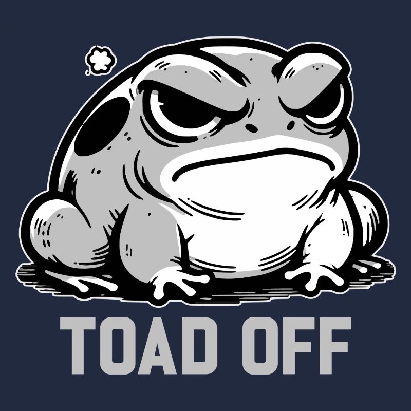 Vintage Frog Toad Meme Grumpy Frog Don't Toad Me