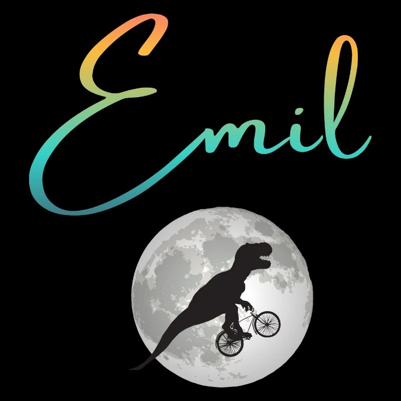 EMIL - Beau prénom de garçon avec dinosaure