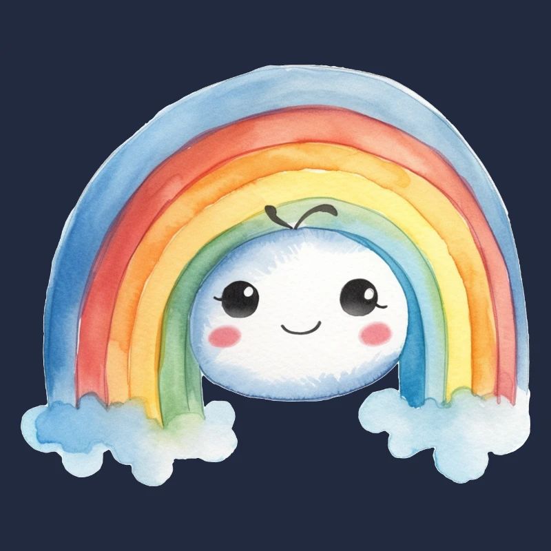 Regenbogen Wasserfarben Zeichnung