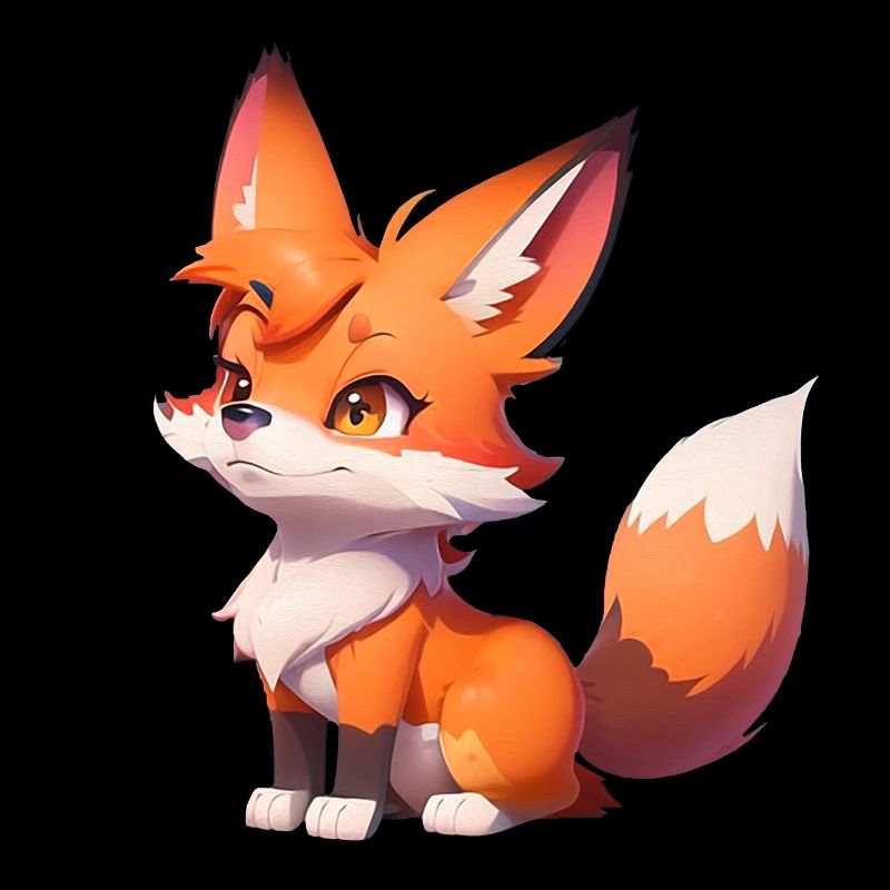 Entzückender Chibi Fuchs