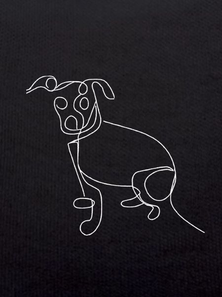 Dog line drawing