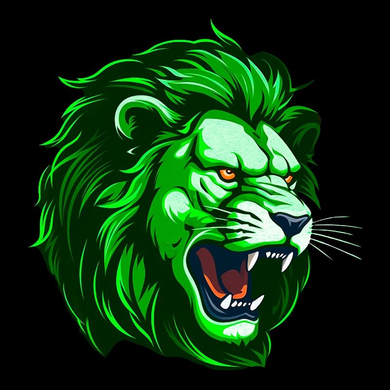 Lion Head Green Lion Head