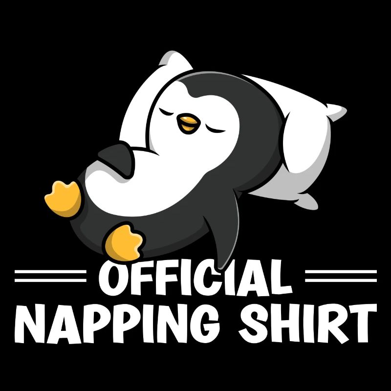 Sleeping Penguin Lover Cute Penguin Napping