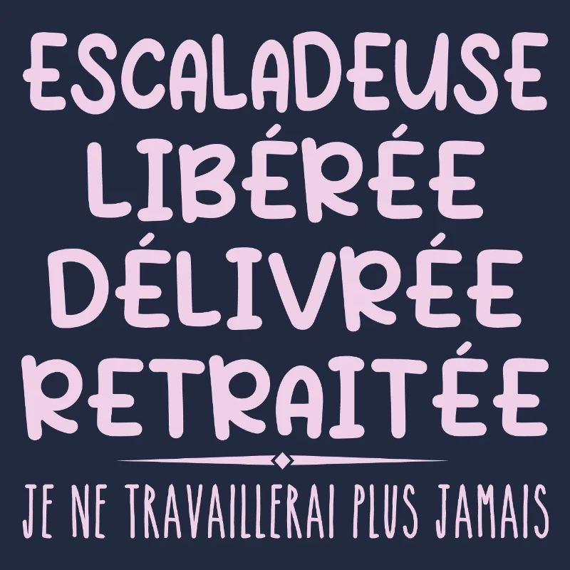 Escaladeuse célèbre sa retraite avec humour cadeau
