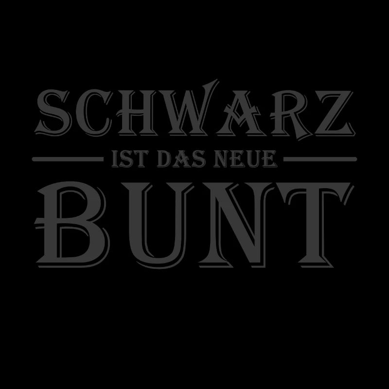 Schwarz ist das neue Bunt
