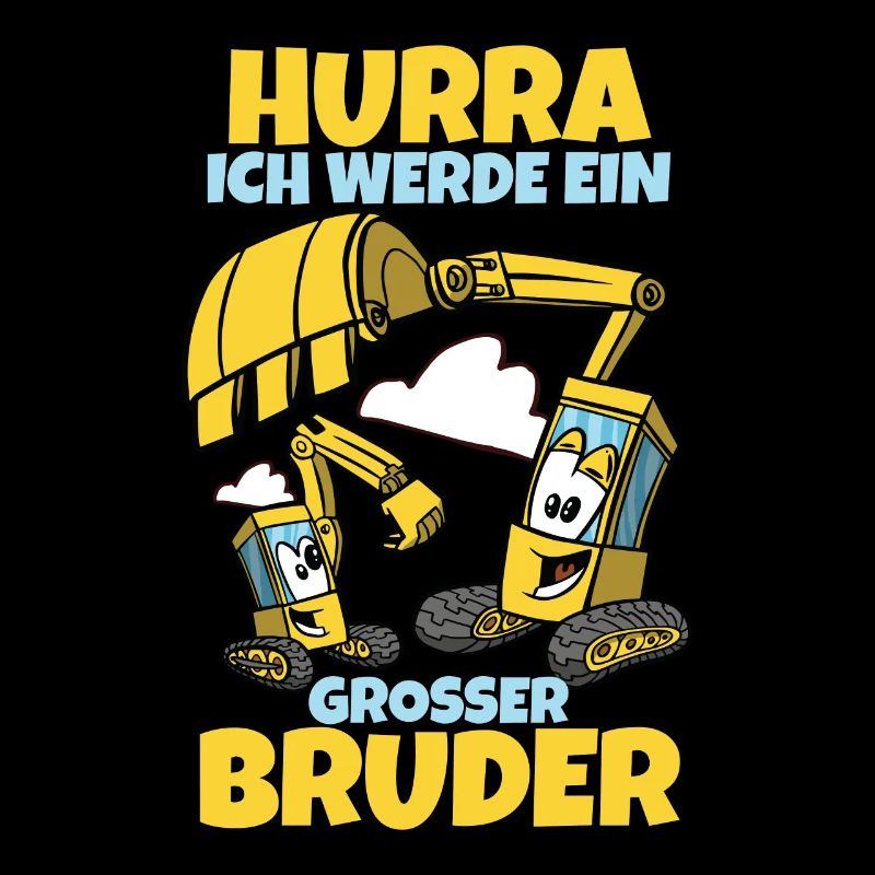 Werdender Bruder Geschenk Ich werde Bruder Bagger
