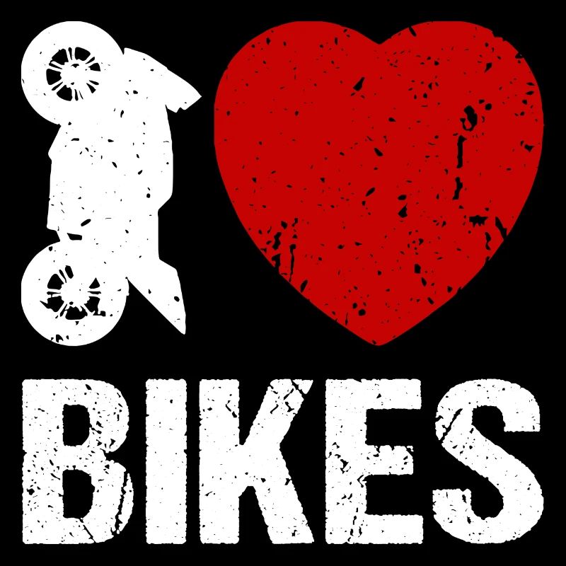 I love Bikes Motorrad Biker Motorradfahrer
