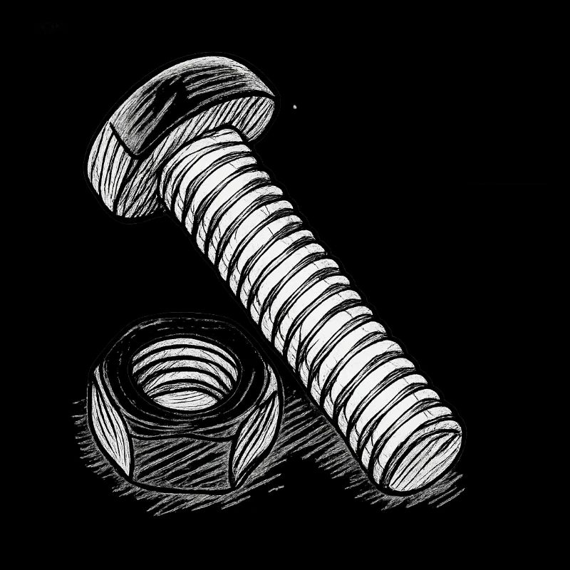 Screw and nut