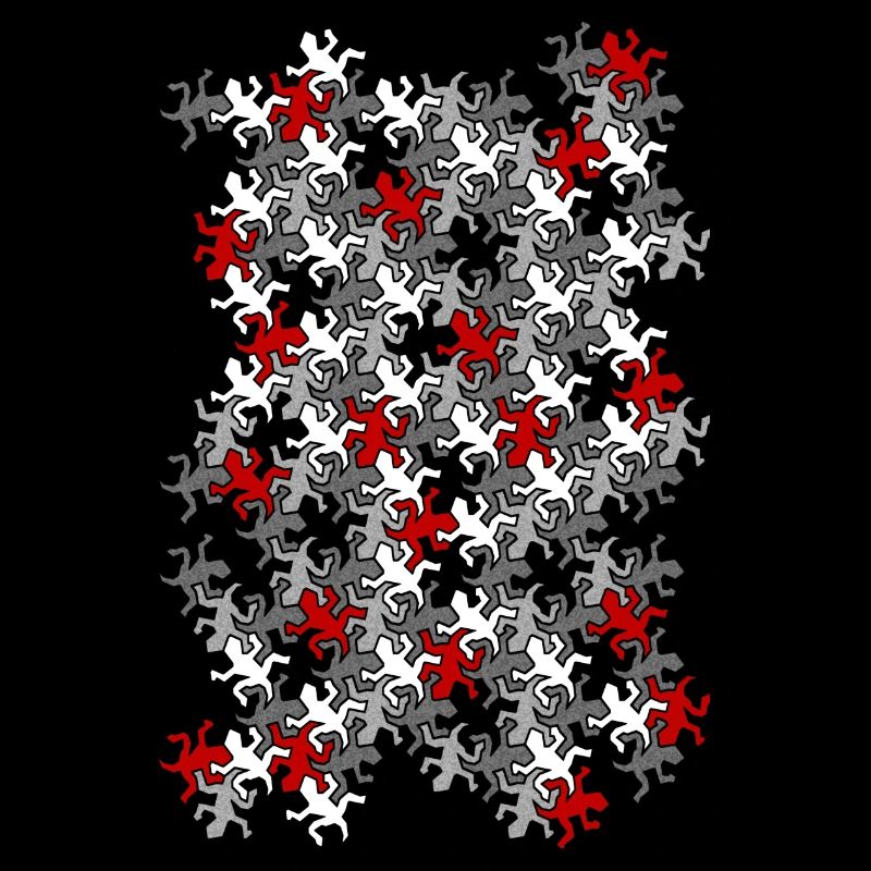 Escher Reptilien Mosaik