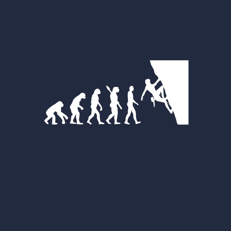 Evolution Bergsteigen Bergsteiger