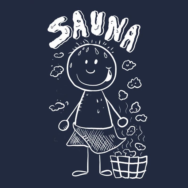 Dampf Sauna Strichmännchen
