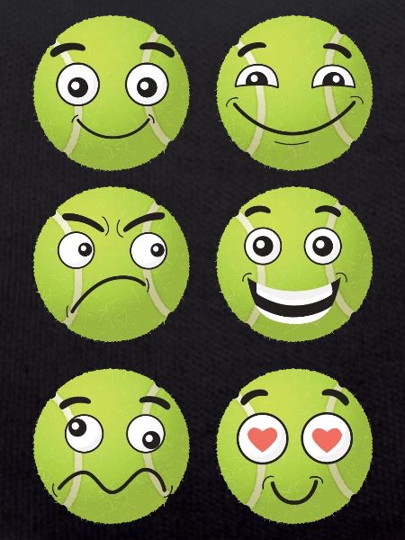 Tennis Comic Faces