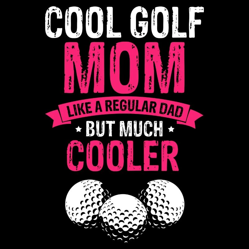 Cool maman de golf comme un père ordinaire mais beaucoup plus cool