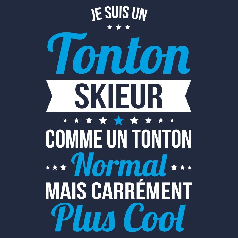 Tonton skieur comme un tonton normal plus cool
