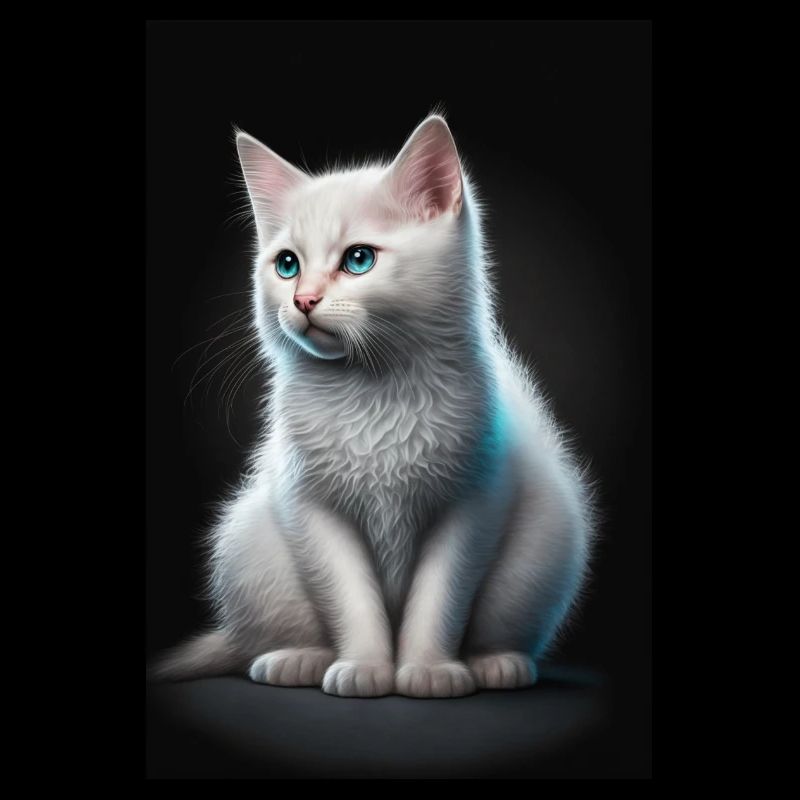Weiße Katze