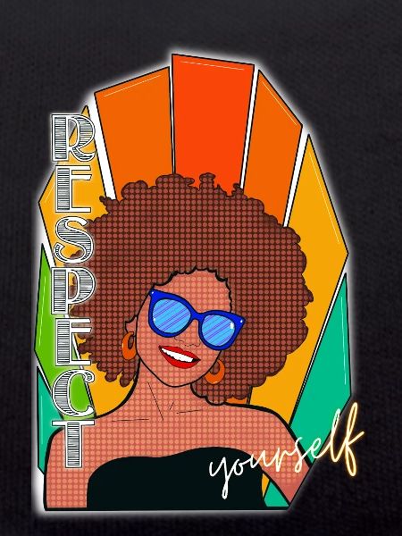RESPECT - Black Woman - Retro