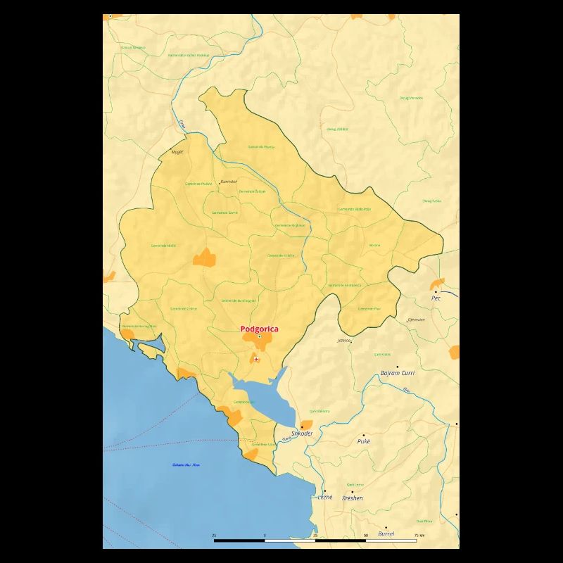 Montenegro Map Map