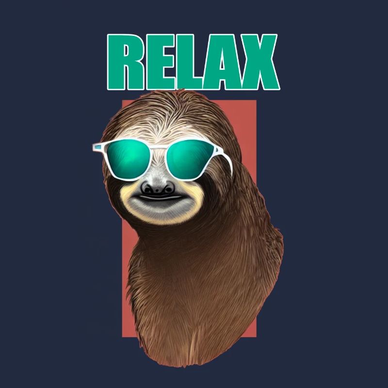 Cool Comic Portrait Sloth lunettes de soleil relax