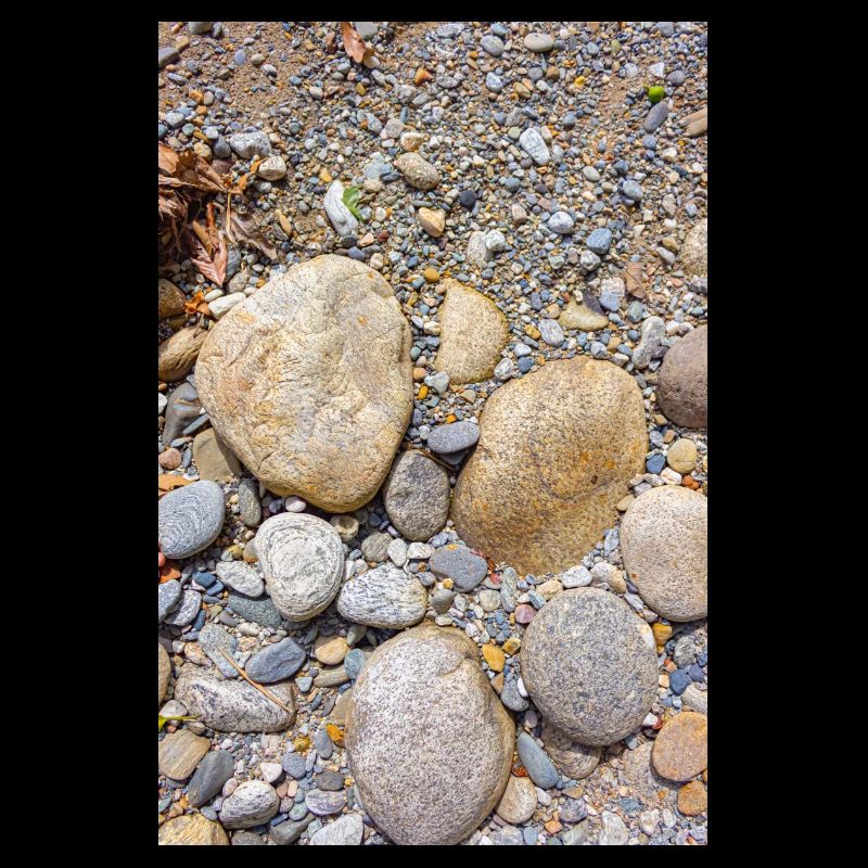 Beach pebbles