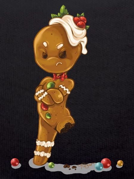 Gingerbread man without leg
