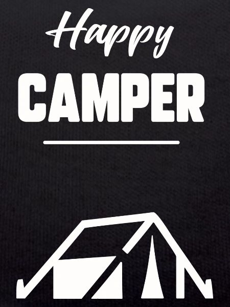Glücklicher Camper