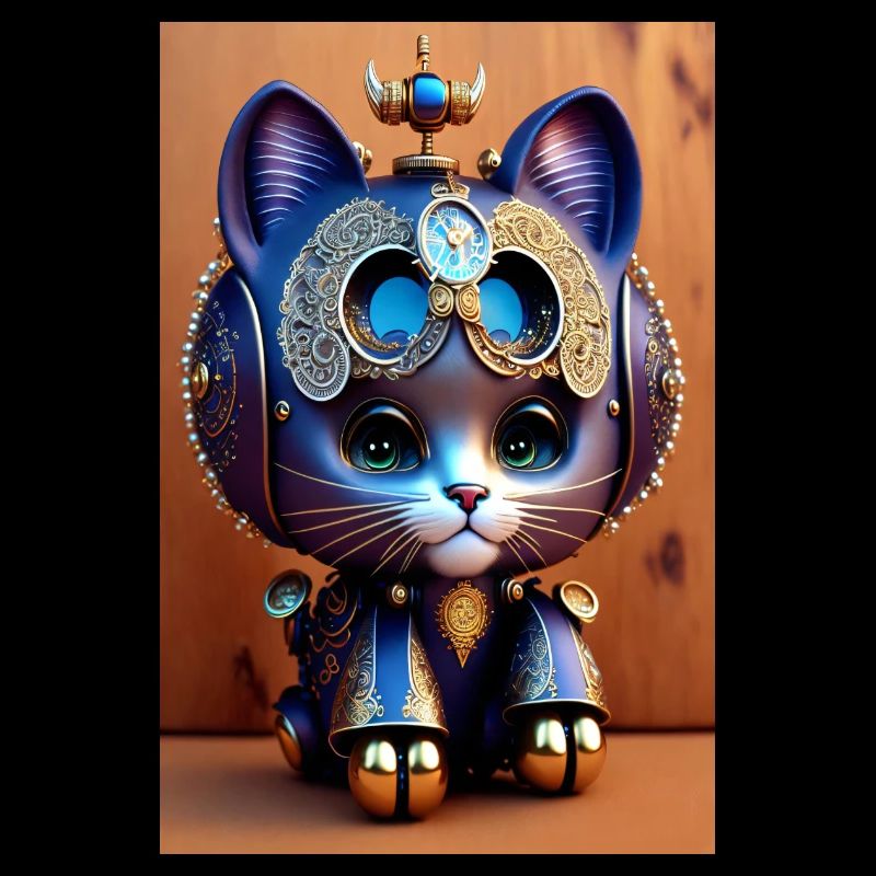 Cute Clockwork Baby Cat Android