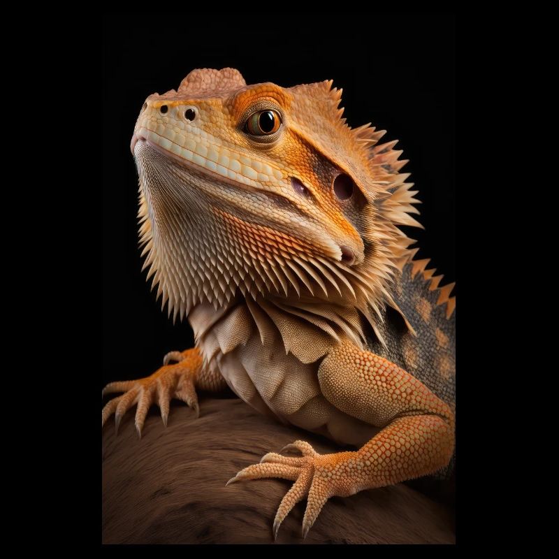 Bearded dragon lizards reptile