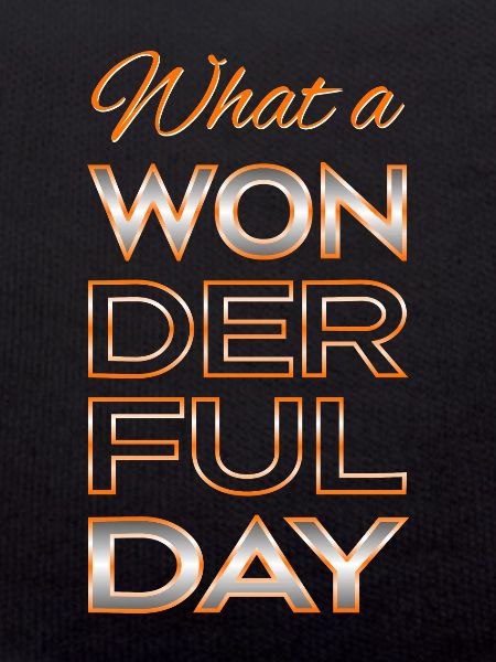 Wonderful day