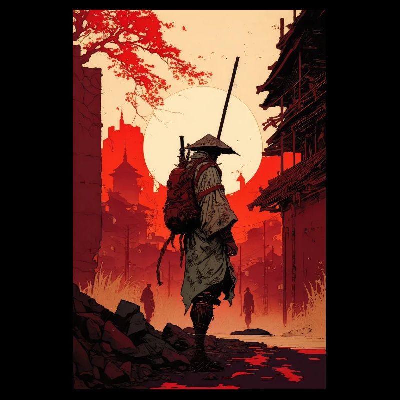 Samurai Japan City Sun Cool