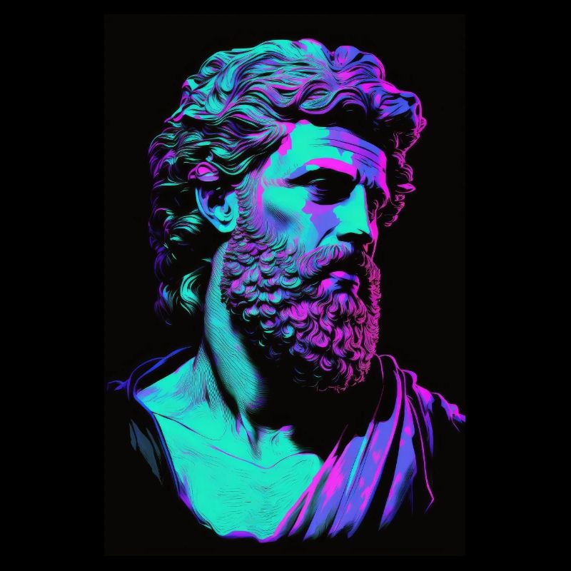 Portrait Zeus Epictetus Ancient Rome Greece