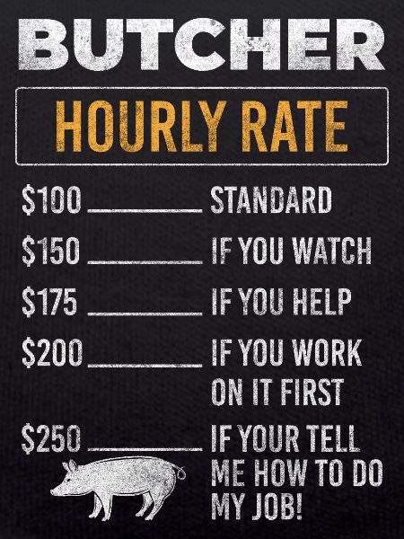 Butcher grilling work