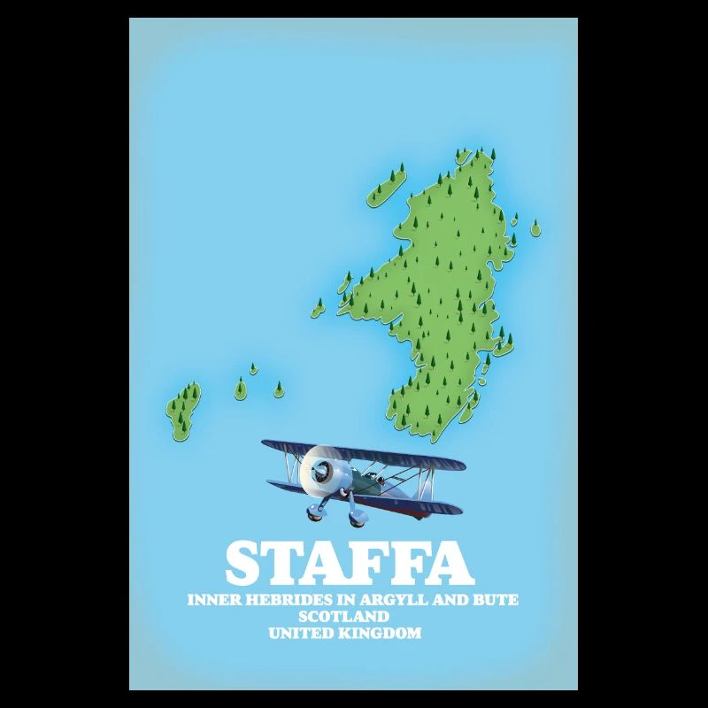 Staffa Scotland map